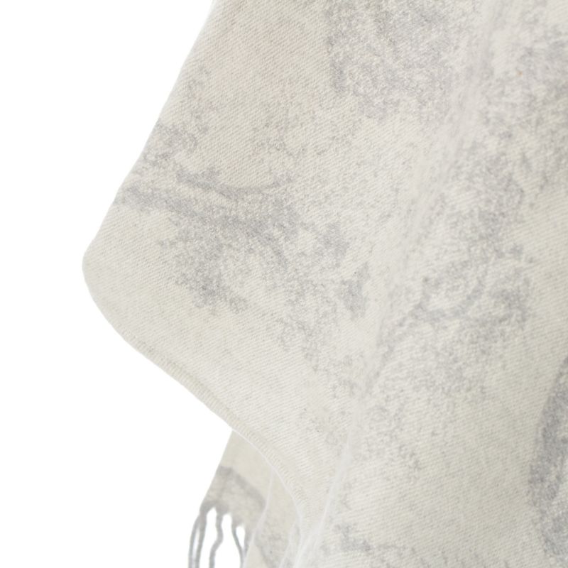 Christian Dior Cashmere Toile De Jouy Cape Poncho 21jou370zkdo Gray U