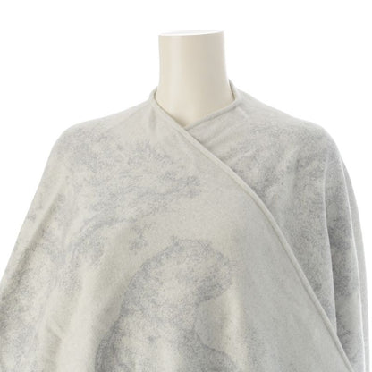 Christian Dior Cashmere Toile De Jouy Cape Poncho 21jou370zkdo Gray U