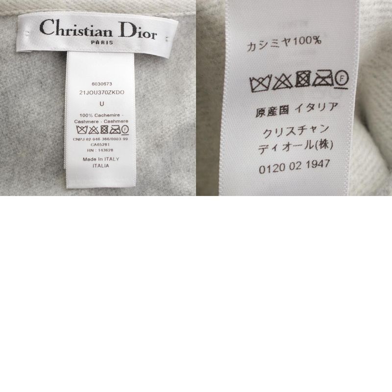 Christian Dior Cashmere Toile De Jouy Cape Poncho 21jou370zkdo Gray U