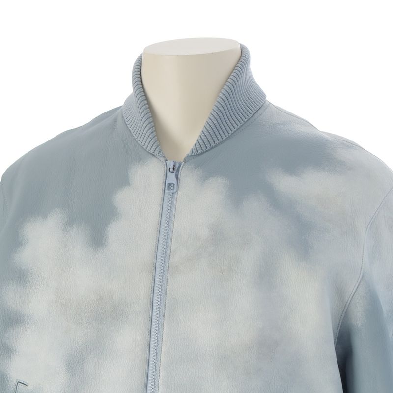 Louis Vuitton 20AW Clouds Bomber Calfskin Leather Clouds Bomber Jacket Blouson