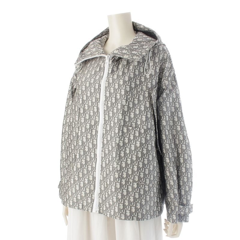 Christian Dior Oblique Parka Jacket 327c25a2970 Gray XS
