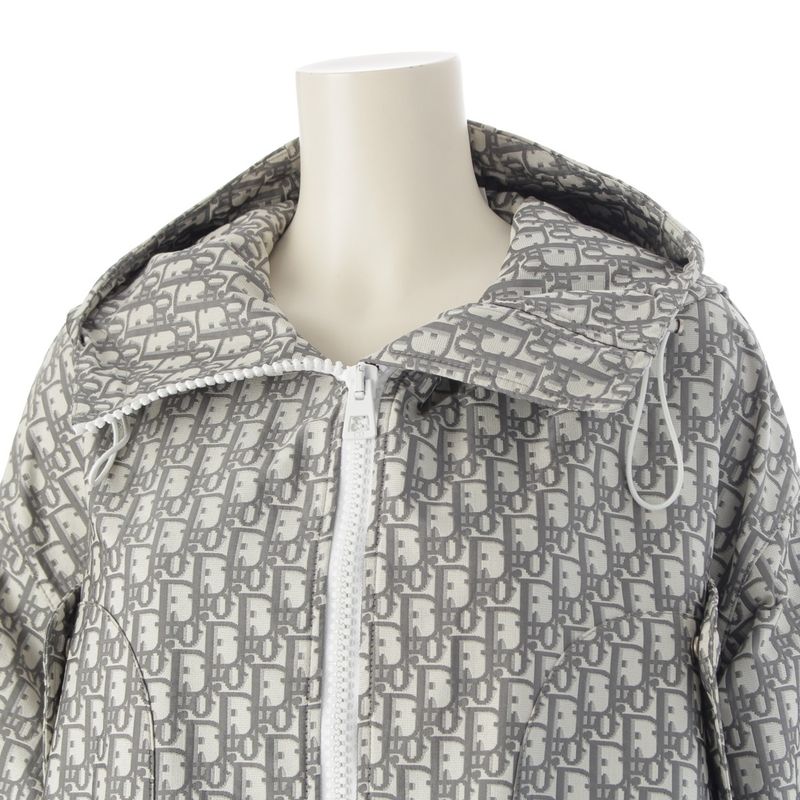Christian Dior Oblique Parka Jacket 327c25a2970 Gray XS