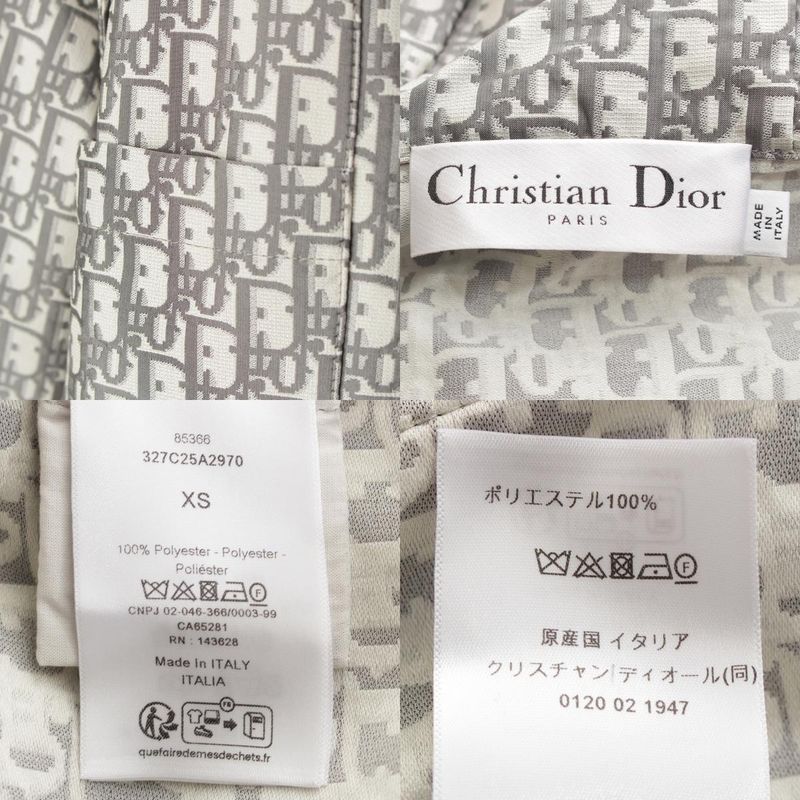 Christian Dior Oblique Parka Jacket 327c25a2970 Gray XS