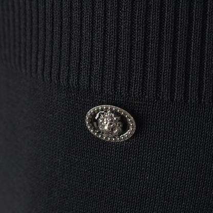 Chanel Coco Mark Viscose Short Sleeve Dress P37944 Black 36