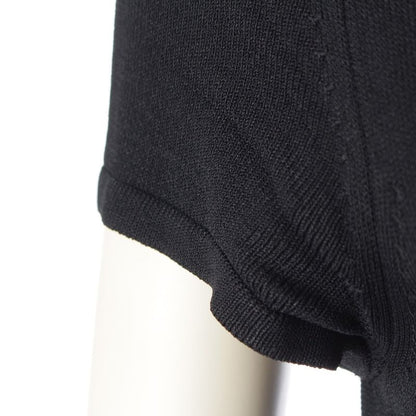 Chanel Coco Mark Viscose Short Sleeve Dress P37944 Black 36