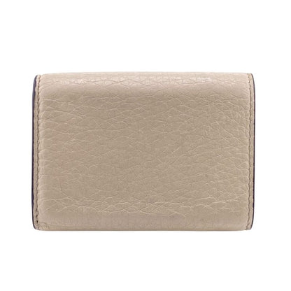 Fendi Compact Wallet Trifold Wallet Beige Ladies