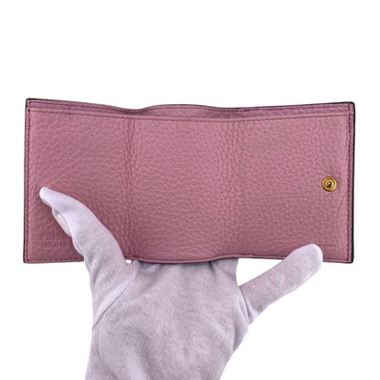 Fendi Compact Wallet Trifold Wallet Beige Ladies
