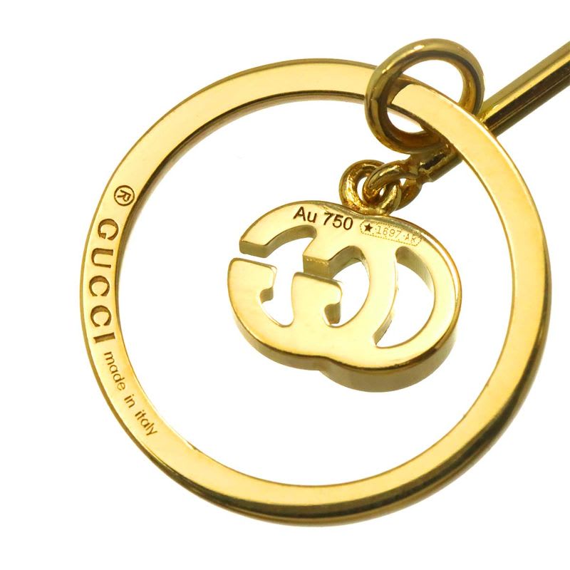 Gucci GG Running Swing Earrings 18K YG Yellow Gold 750 one Ear Only