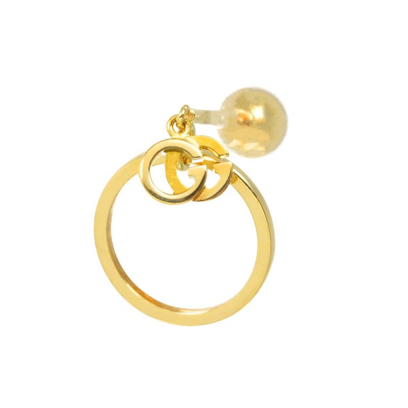 Gucci GG Running Swing Earrings 18K YG Yellow Gold 750 one Ear Only