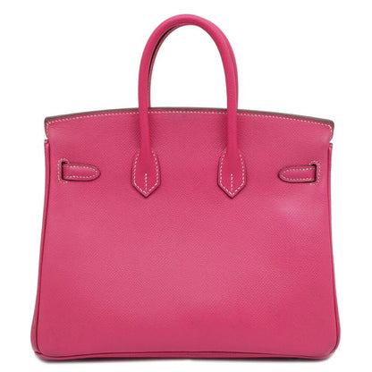 Hermes Candy Birkin 25 Epson Rose Tyrian Tosca Silver-hardware O Stamp
