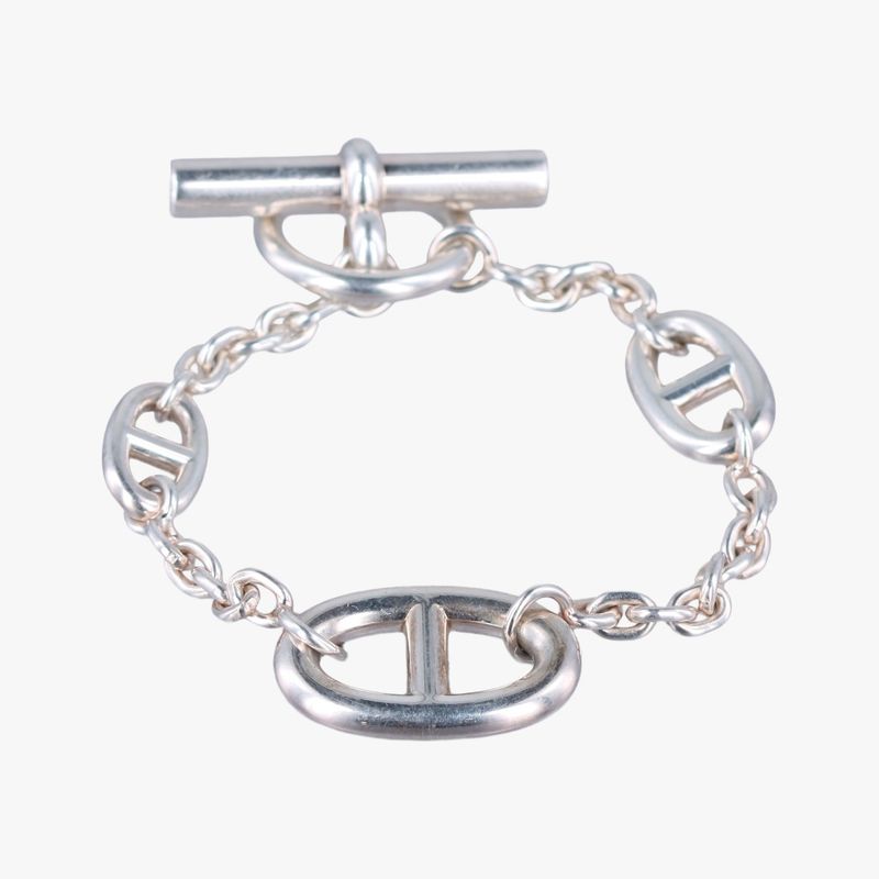 Hermes Farandole Chaine D'ancre Argente Silver Ag925 23ab578368