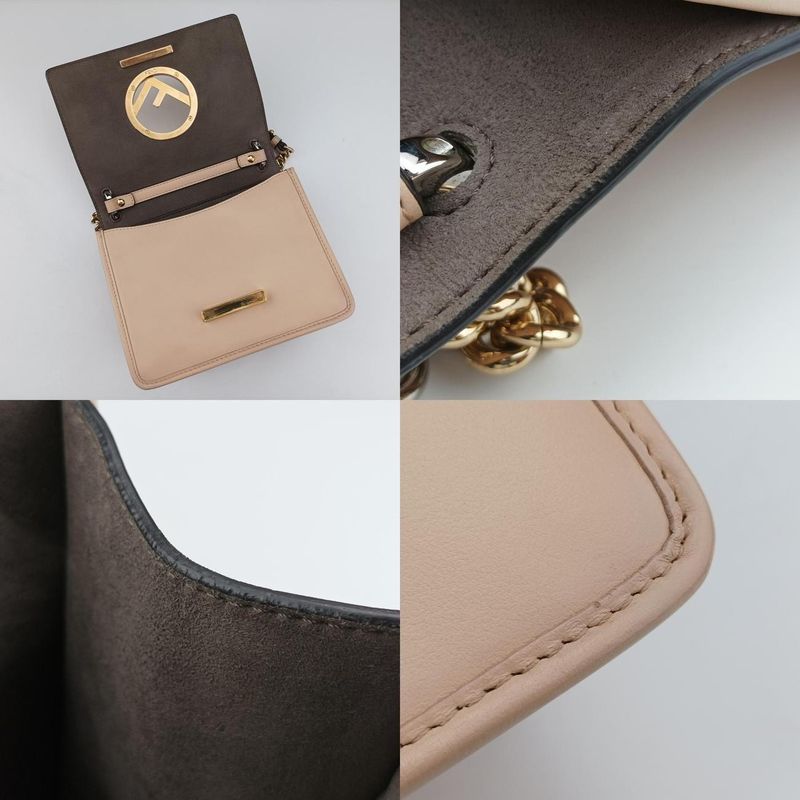 Fendi Kanaif Beige Leather 8bh286 8bh286-2ih 188-10429