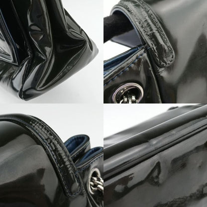 Chanel Chain Flap Black Patent A46823