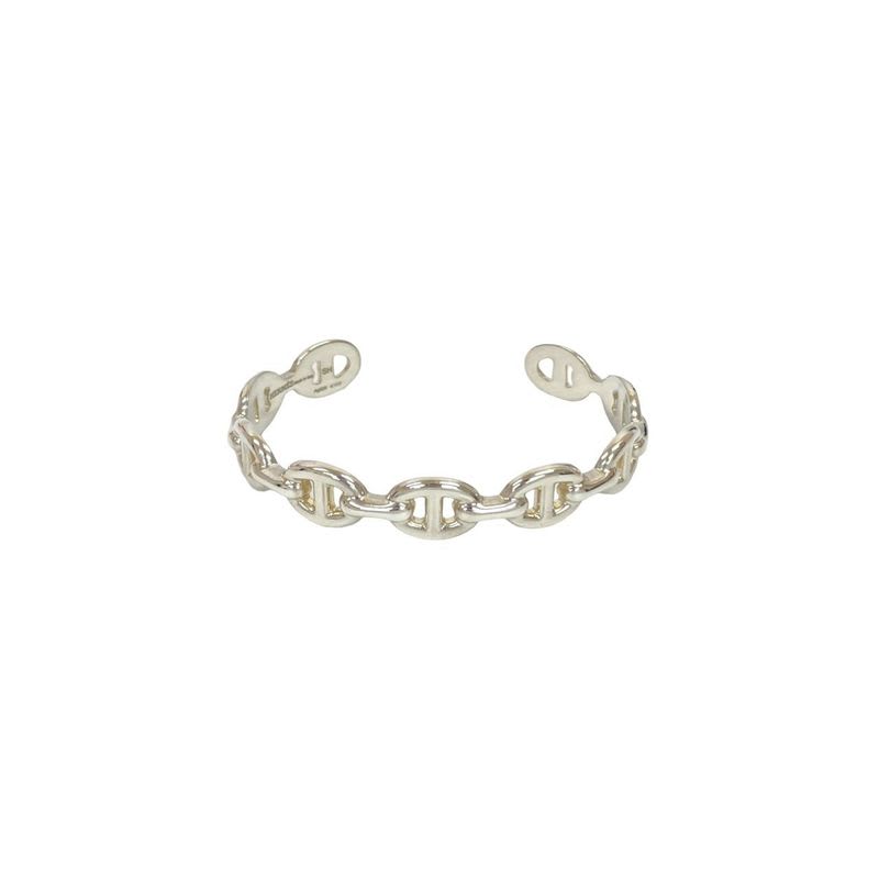 Hermes Enchene Bangle Silver 925 Bracelet Accessories Small Items