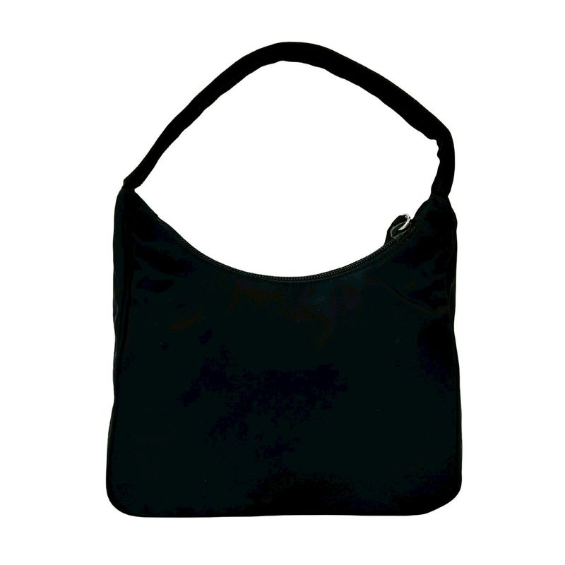Prada Triangle Logo Plate Hardware Tessuto Nylon Mini Handbag One Shoulder Bag
