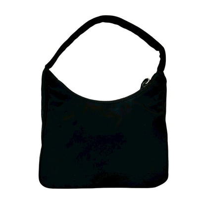Prada Triangle Logo Plate Hardware Tessuto Nylon Mini Handbag One Shoulder Bag
