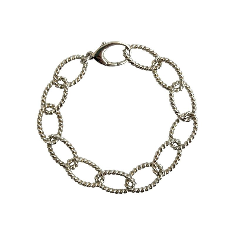 Tiffany & Co Twisted Circle Bracelet Silver 925 Chain