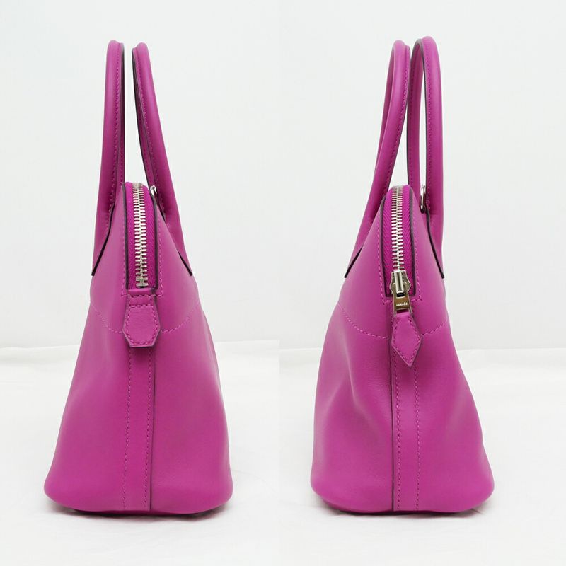 Hermes Bolide 27 Shoulder Bag Hand Rose Purple Swift A Stamp Manufacture