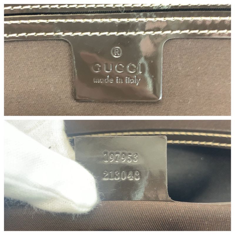 Gucci Beige Brown Gold Hardware GG Supreme Canvas 197953 Tote Bag Shoulder Bag