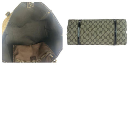 Gucci Beige Brown Gold Hardware GG Supreme Canvas 197953 Tote Bag Shoulder Bag