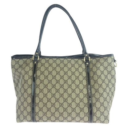 Gucci Beige Brown Gold Hardware GG Supreme Canvas 197953 Tote Bag Shoulder Bag