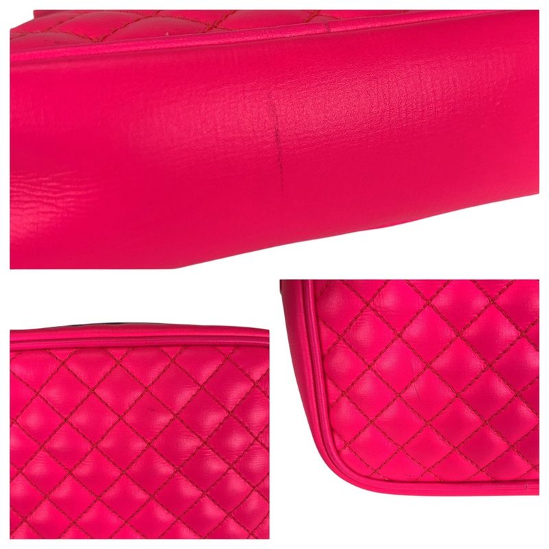 Gucci Horsebit Interlocking Pink Silver Gold Hardware Leather 534950 Shoulder