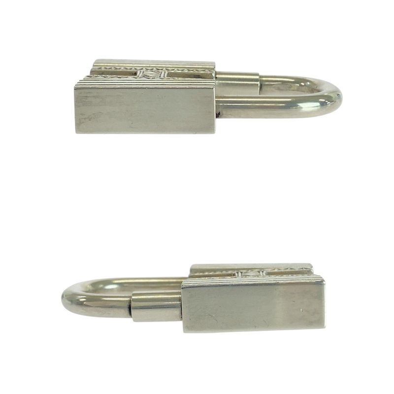 Hermes Touareg Silver Sv925 Silver Cadena Key Holder Charm Unisex Ladies 506216