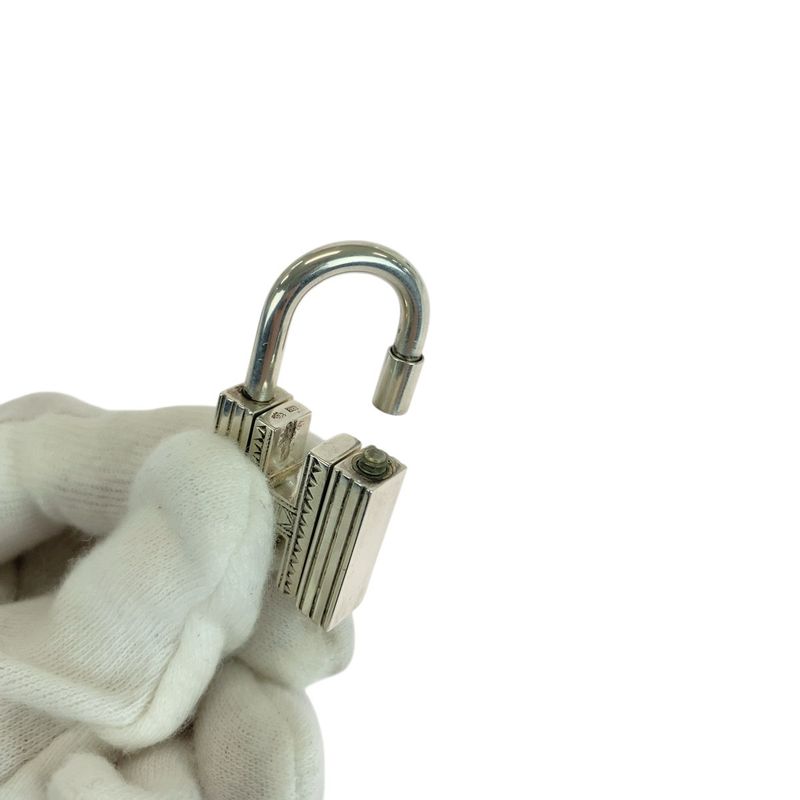 Hermes Touareg Silver Sv925 Silver Cadena Key Holder Charm Unisex Ladies 506216