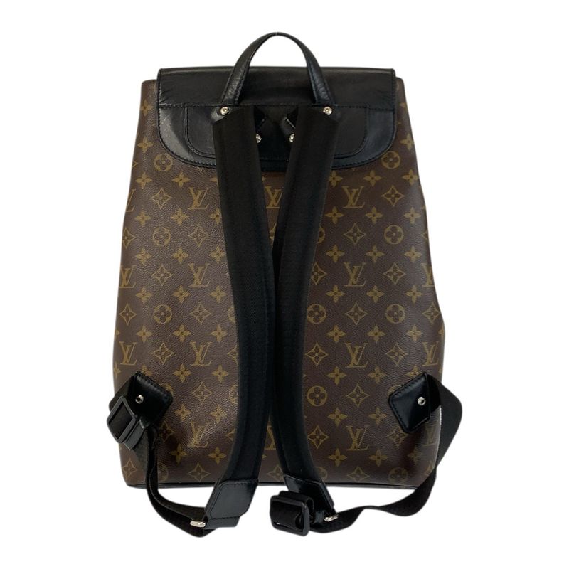 Louis Vuitton Monogram Macassar Parc Brown Black Silver Hardware PVC Leather