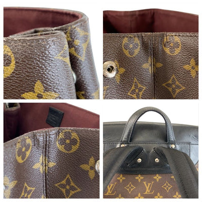 Louis Vuitton Monogram Macassar Parc Brown Black Silver Hardware PVC Leather