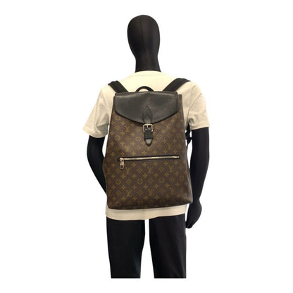 Louis Vuitton Monogram Macassar Parc Brown Black Silver Hardware PVC Leather