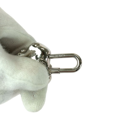 Hermes Elephant Motif Silver Metal Cadena Charm Unisex Ladies 506563