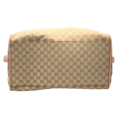 Gucci GG Pattern Brown Pink GG Canvas 153240 Boston Bag Unisex Ladies 506662