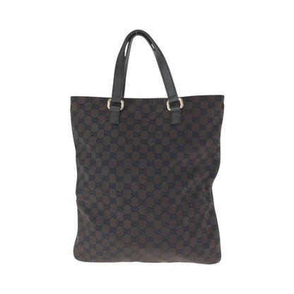 Gucci Brown Gold Hardware GG Canvas Tote Bag Handbag Men's