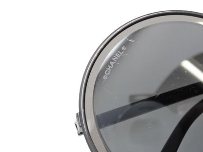 Chanel Sunglasses Resin Acetate Metal Black Mirror Eyewear — view 7