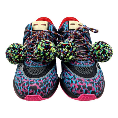 Gucci Sneakers Ultra Space 630331 9 Sizes Logo Leopard Print Multicolor Blue