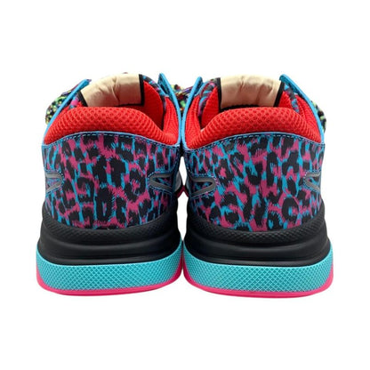 Gucci Sneakers Ultra Space 630331 9 Sizes Logo Leopard Print Multicolor Blue
