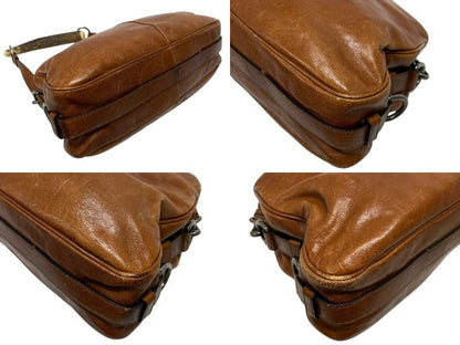 Saint Laurent Mombasa Bag Brown Leather Silver — view 6