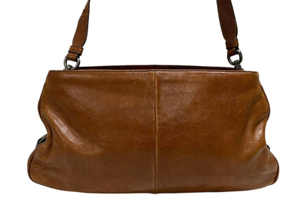 Saint Laurent Mombasa Bag Brown Leather Silver — view 3