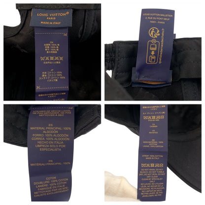 Louis Vuitton Mine Black Gold Hardware Cotton M7929m Cap Hat Ladies 506845