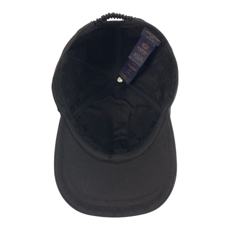 Louis Vuitton Mine Black Gold Hardware Cotton M7929m Cap Hat Ladies 506845
