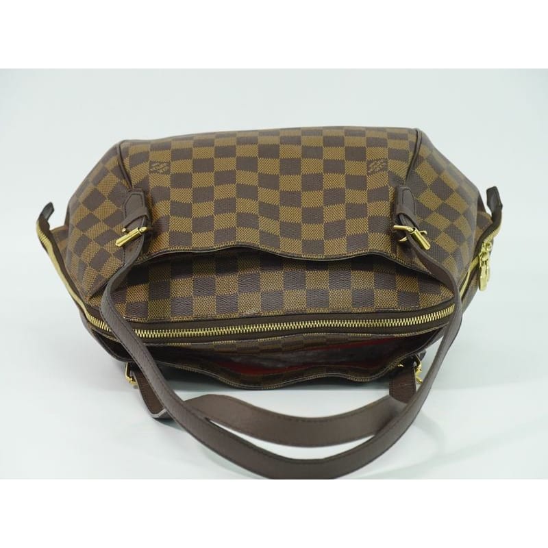 Louis Vuitton Belem MM Damier Ebene Handbag Brown Bag