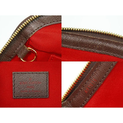 Louis Vuitton Belem MM Damier Ebene Handbag Brown Bag