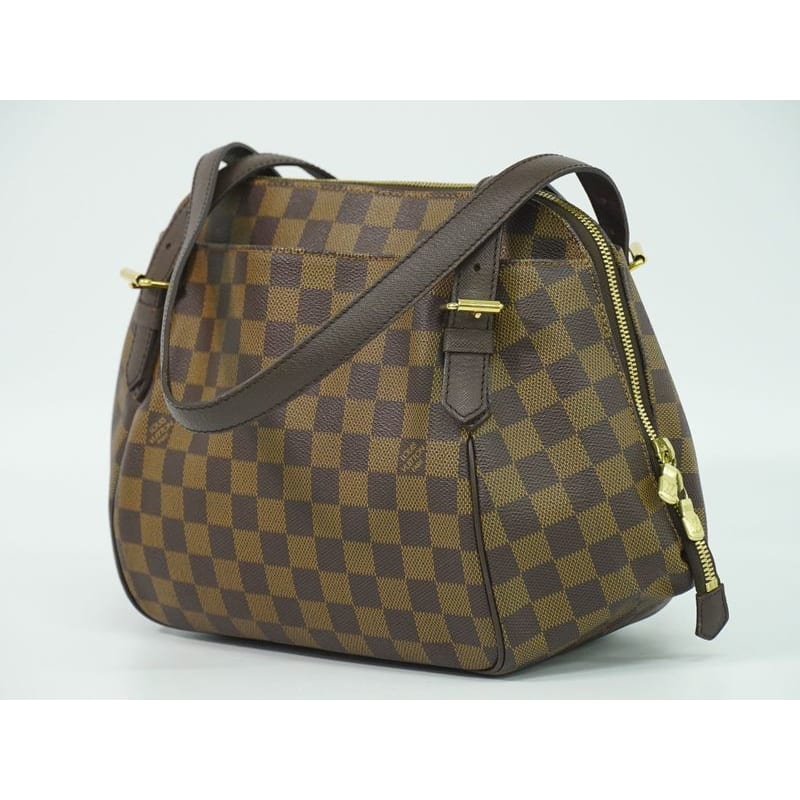 Louis Vuitton Belem MM Damier Ebene Handbag Brown Bag