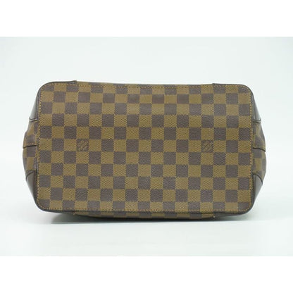 Louis Vuitton Hampstead PM Damier Ebene Tote Bag Handbag Brown