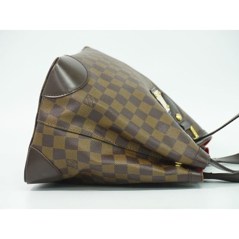 Louis Vuitton Hampstead PM Damier Ebene Tote Bag Handbag Brown