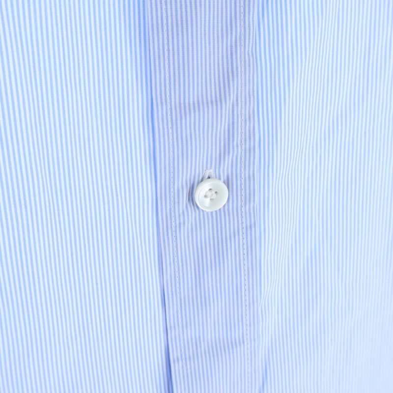 Celine Cotton Striped Long Sleeve Shirt Blue 0fc5940s