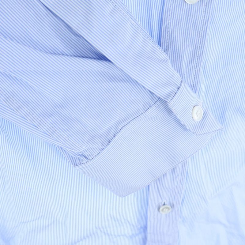 Celine Cotton Striped Long Sleeve Shirt Blue 0fc5940s