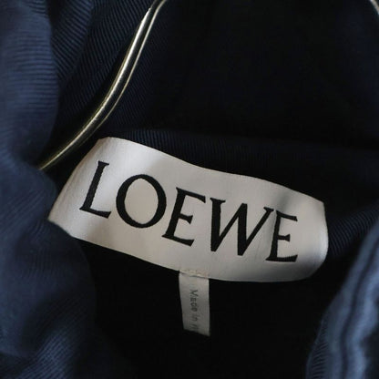 Loewe Anagram Logo Embroidery Military Shirt Jacket Navy Black H2108240df