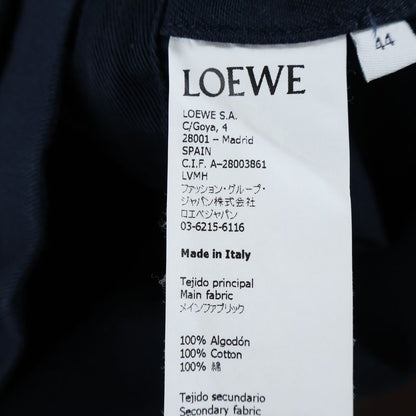 Loewe Anagram Logo Embroidery Military Shirt Jacket Navy Black H2108240df